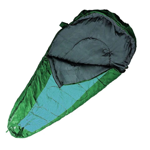 Sac de couchage chaud type momie avec housse de transport