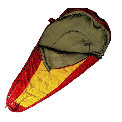 Sac de couchage chaud type momie avec housse de transport