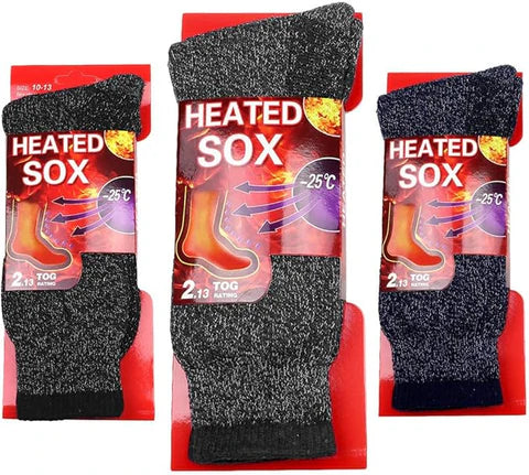 Chaussettes Thermiques Chauffantes pour Hommes - Lot de 3 paires (AT289) Taille 39-45