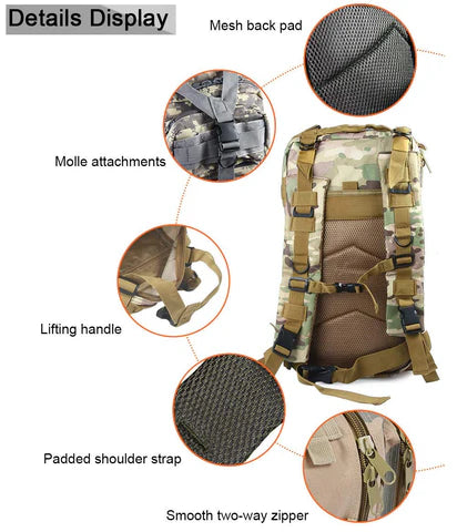 Sac à dos tactique 30L MOLLE - Référence A15326