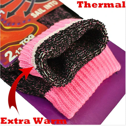Chaussettes Thermiques Chauffantes pour Femmes - Lot de 6 paires (AT287) Taille 37-42