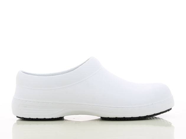 Sabot BESTCLOG OB blanc ultra-léger pour usage professionnel, idéal pour les secteurs médicaux, nettoyage et restauration.