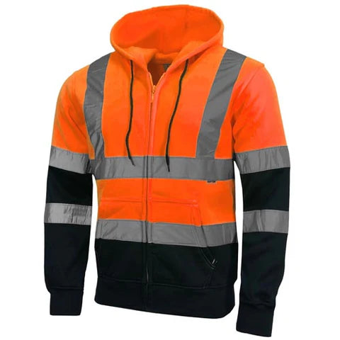 Pull à Capuche Zippé Haute Visibilité HV311