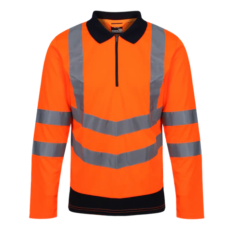 Polo haute visibilité manches longues pour homme Regatta — TRS192