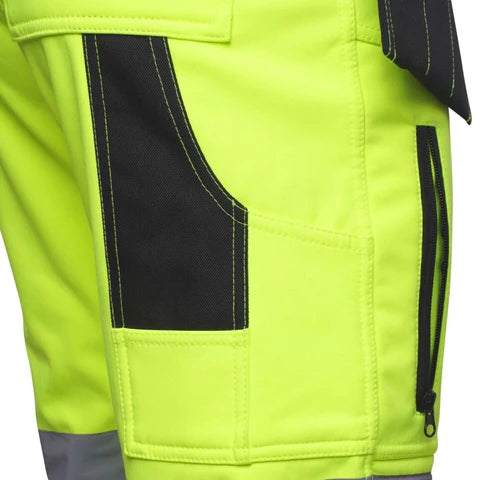 Men's Hi Vis Softshell Cargo Trousers - AV059