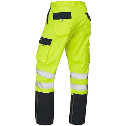 Mens Hi Vis Polycotton Safety Work Trousers - HV039 