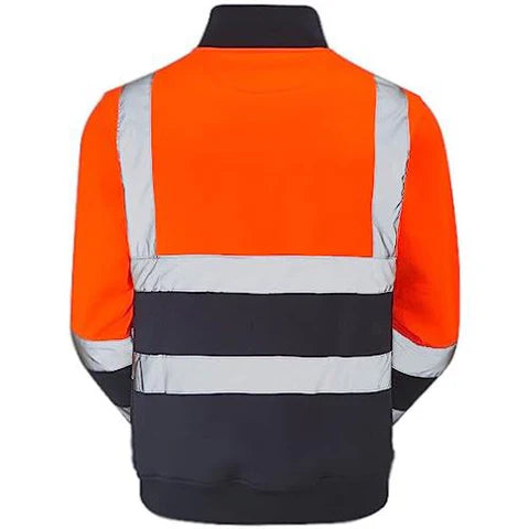 Standsafe Hi Vis Zip Neck Workwear Sweatshirt - HV040