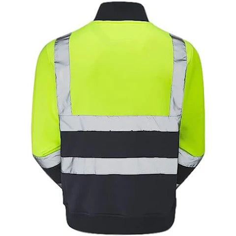 Standsafe Hi Vis Zip Neck Workwear Sweatshirt - HV040