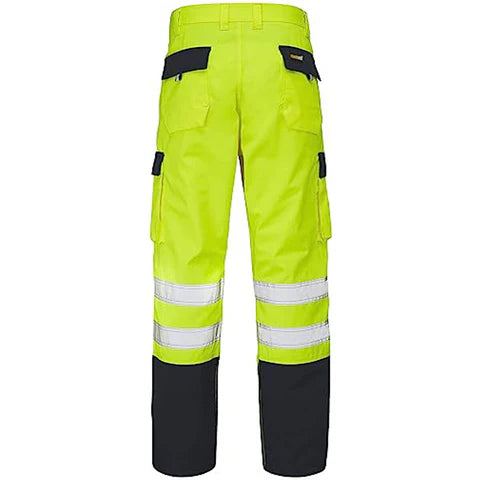 Mens Hi Vis Polycotton Safety Work Trousers - HV039 