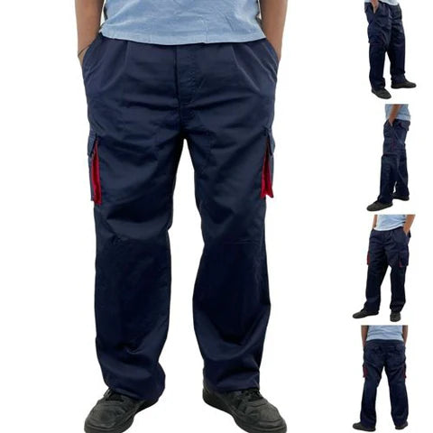 Mens Multi Pocket Cargo Trousers